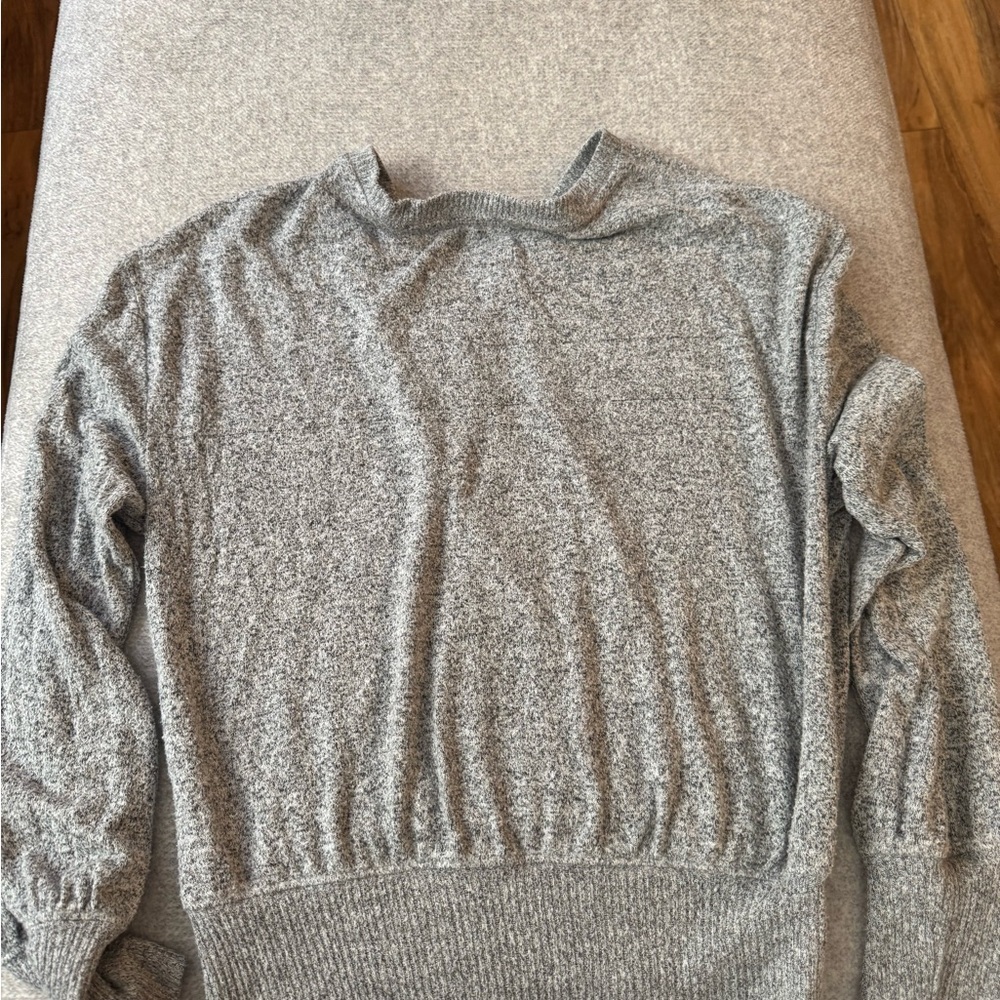 Anthropologie Gray V-Neck Sweater - Picture 3 of 5